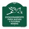 Signmission Estacionamento Para Nuevas Y Futuras Mamas, Green & White Aluminum Sign, 18" x 18", GW-1818-24091 A-DES-GW-1818-24091 - alternate 1
